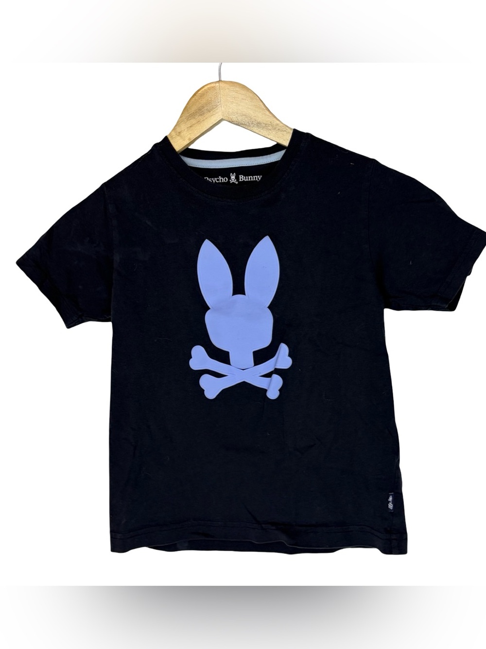PSYCHO BUNNY HOUSTON GRAPHIC TEE- NAVY KIDS SMALL #080T